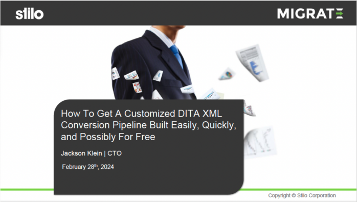 How To Get A Customized DITA XML Conversion Pipeline Built Easily, Quickly, and Possibly For Free